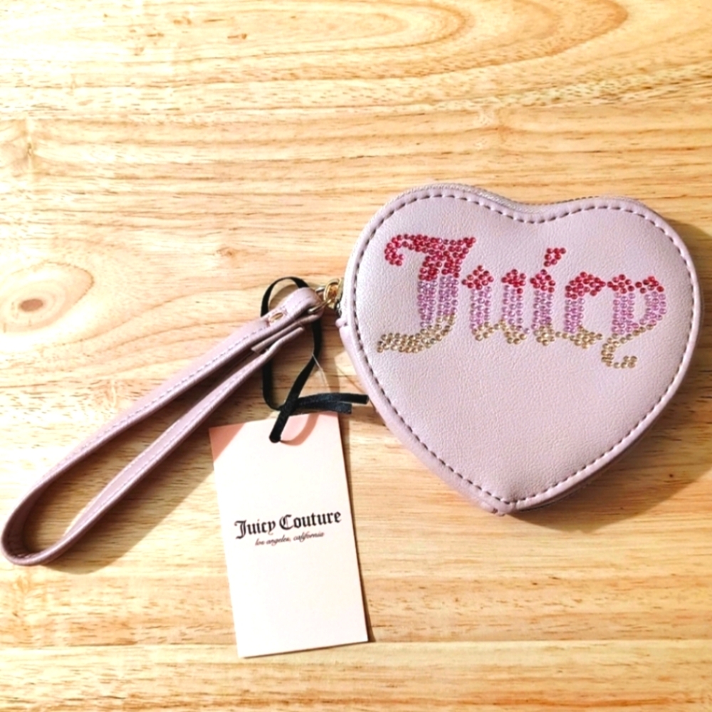 Juicy Couture Rhinestone Heart Wallet NWT